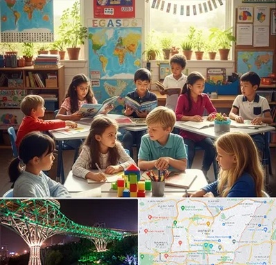 دبستان دو زبانه در منطقه 3 تهران 