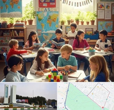 دبستان دو زبانه در بلوار فلسیطین مشهد 