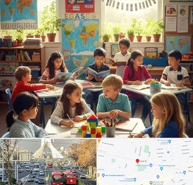 دبستان دو زبانه در خیابان آزادی 