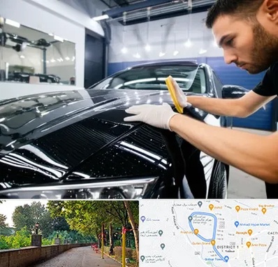 بادی فنس خودرو در فلکه گاز رشت 