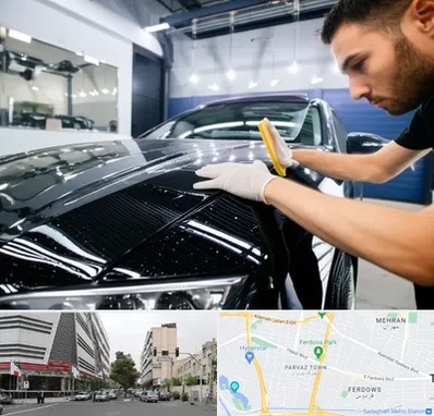 بادی فنس خودرو در بلوار فردوس