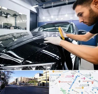 بادی فنس خودرو در خیابان ملاصدرا شیراز 