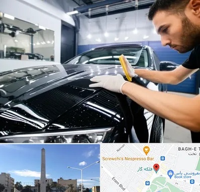 بادی فنس خودرو در فلکه گاز شیراز 