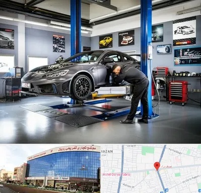 تیونینگ خودرو در نصف راه تبریز 