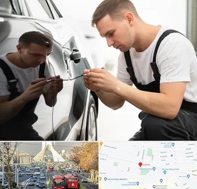 آموزش صافکاری PDR در خیابان آزادی 