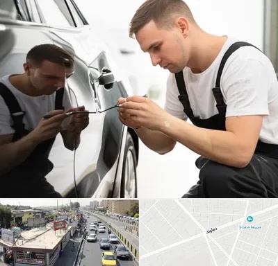 آموزش صافکاری PDR در خیابان دماوند