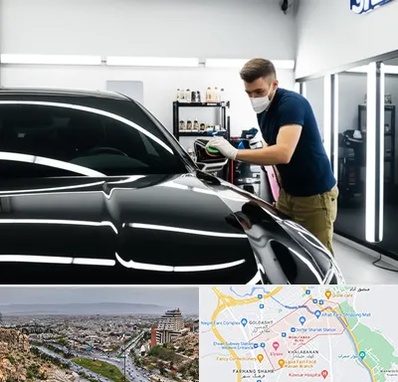 آموزش دیتیلینگ خودرو در معالی آباد شیراز 