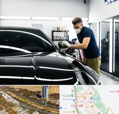 آموزش دیتیلینگ خودرو در خیابان نیایش شیراز 