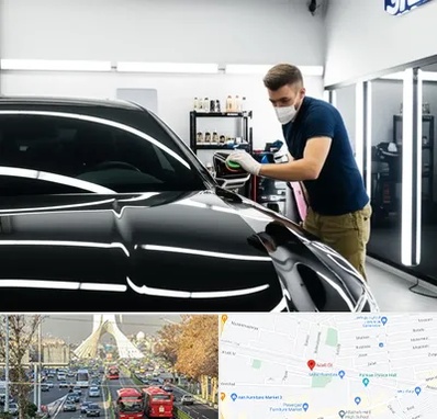 آموزش دیتیلینگ خودرو در خیابان آزادی 