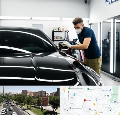 آموزش دیتیلینگ خودرو در شهرک آزمایش