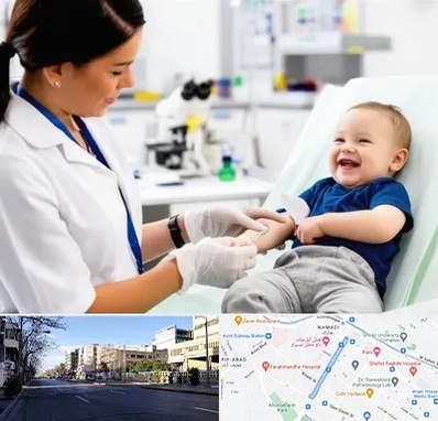 آزمایشگاه کودک و نوزاد در خیابان ملاصدرا شیراز 