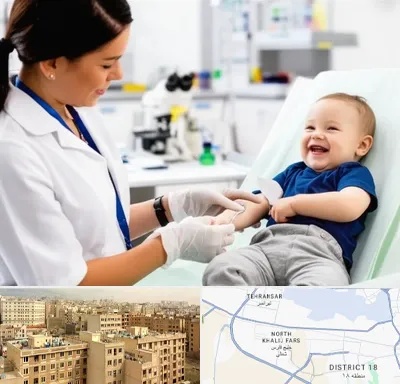 آزمایشگاه کودک و نوزاد در جنوب غرب تهران