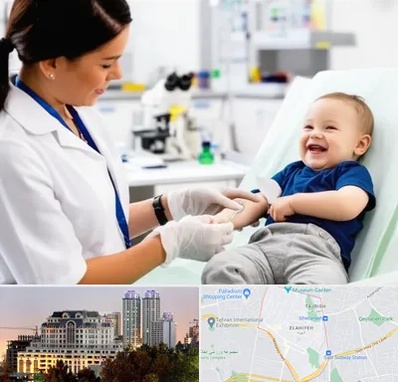 آزمایشگاه کودک و نوزاد در فرشته 