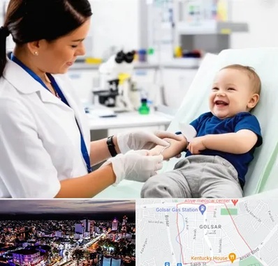 آزمایشگاه کودک و نوزاد در گلسار رشت 