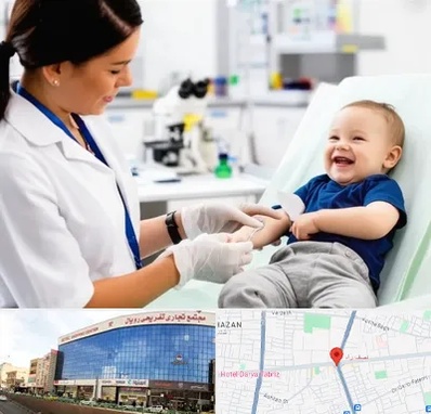 آزمایشگاه کودک و نوزاد در نصف راه تبریز 