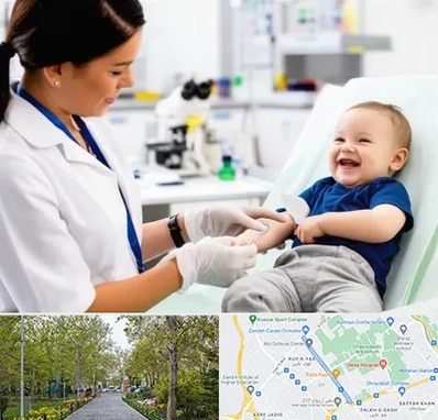 آزمایشگاه کودک و نوزاد در قدوسی غربی شیراز 
