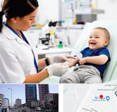 آزمایشگاه کودک و نوزاد در چهارراه طالقانی کرج 