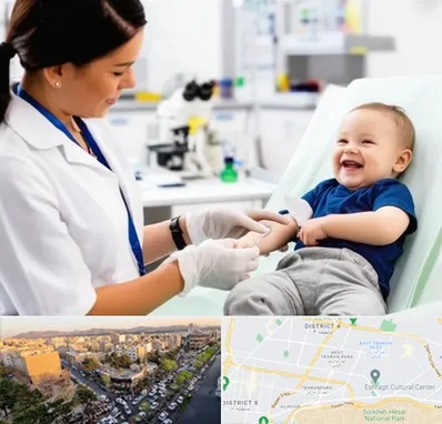آزمایشگاه کودک و نوزاد در تهرانپارس 