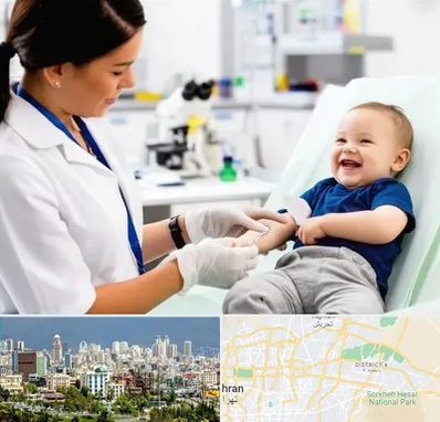 آزمایشگاه کودک و نوزاد در شرق تهران 