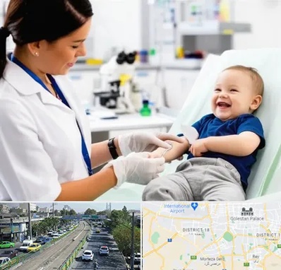 آزمایشگاه کودک و نوزاد در جنوب تهران 