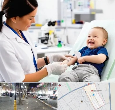 آزمایشگاه کودک و نوزاد در باغ فیض اسلامشهر 