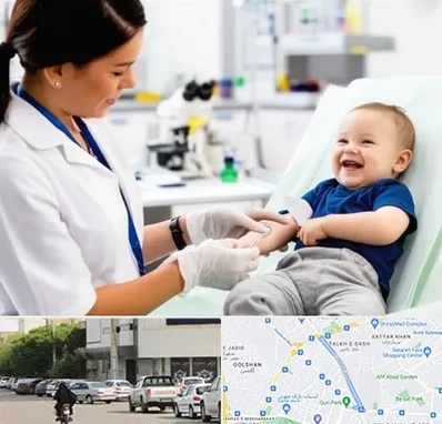 آزمایشگاه کودک و نوزاد در قدوسی شرقی شیراز 