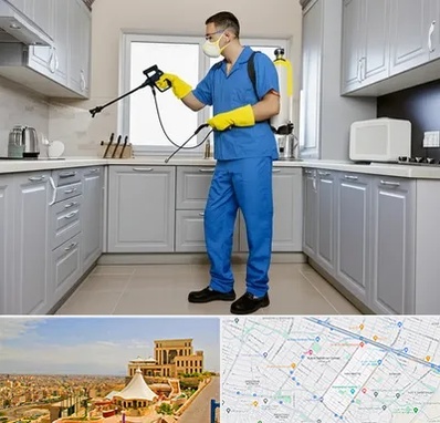 سمپاشی در هاشمیه مشهد 