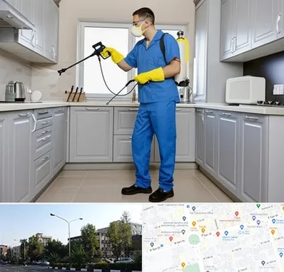 سمپاشی در میدان کاج 