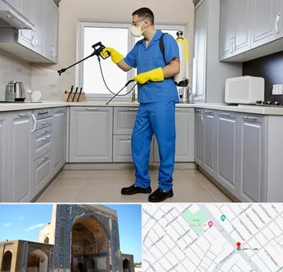 سمپاشی در مصلی مشهد 