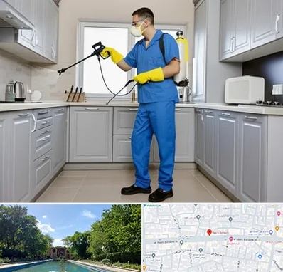 سمپاشی در هشت بهشت اصفهان 