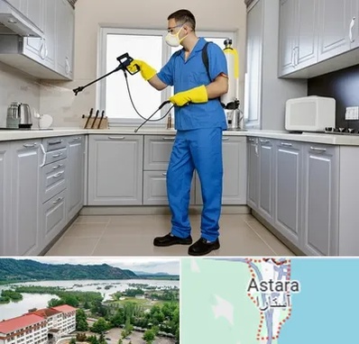 سمپاشی در آستارا