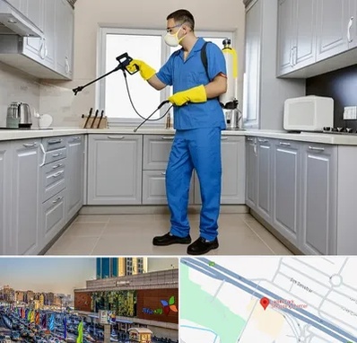 سمپاشی در لاله پارک تبریز