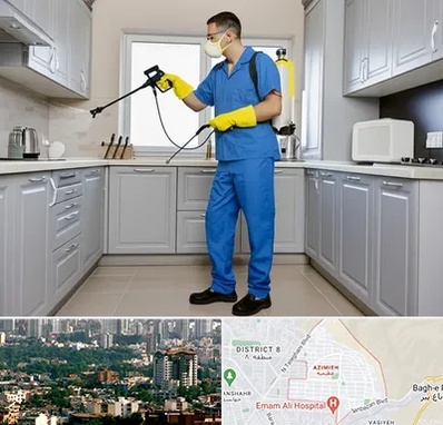 سمپاشی در عظیمیه کرج 