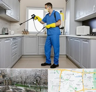 سمپاشی در باغ فیض 