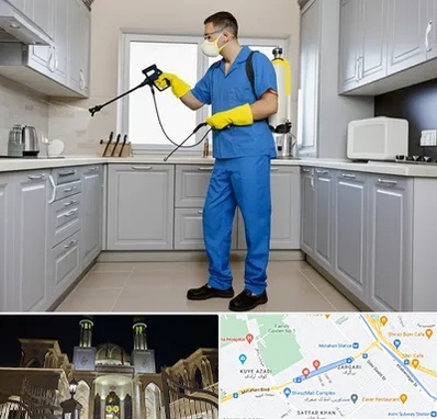 سمپاشی در زرگری شیراز 