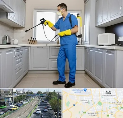 سمپاشی در جنوب تهران 