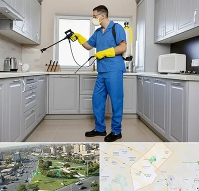 سمپاشی در کمال شهر کرج 