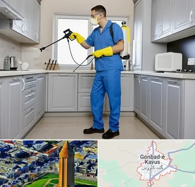 سمپاشی در گنبد کاووس