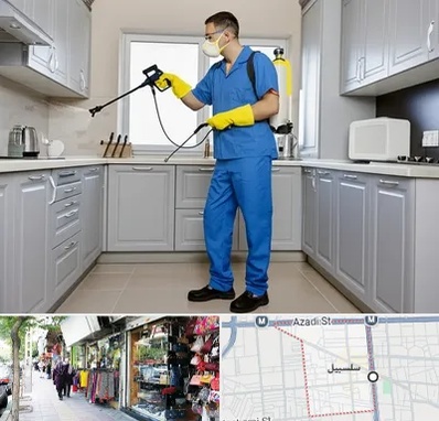 سمپاشی در سلسبیل