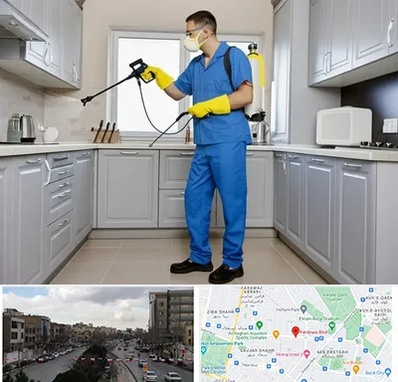 سمپاشی در بلوار فردوسی مشهد 