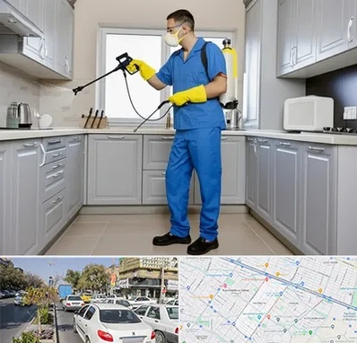 سمپاشی در مفتح مشهد 