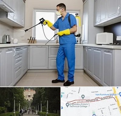 سمپاشی در بلوار معلم رشت 