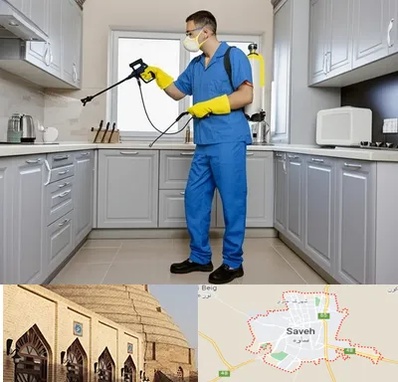 سمپاشی در ساوه