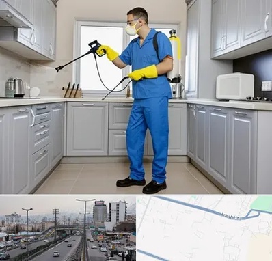 سمپاشی در بلوار ارتش 