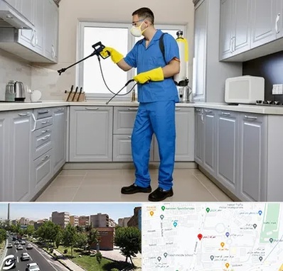 سمپاشی در شهرک آزمایش 