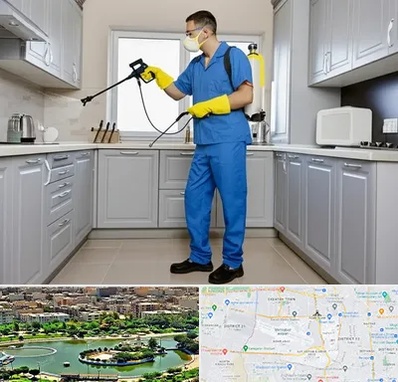 سمپاشی در منطقه 9 تهران 