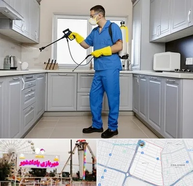 سمپاشی در پادادشهر اهواز 