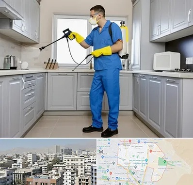 سمپاشی در منطقه 14 تهران 