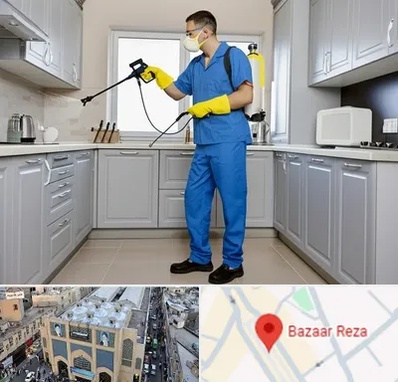 سمپاشی در بازار رضا مشهد