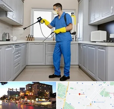 سمپاشی در بلوار سجاد مشهد 